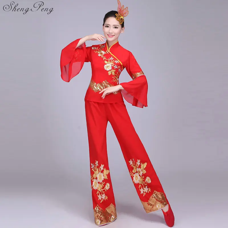 Традиционный китайский народный Танцевальный костюм национальный Классическая