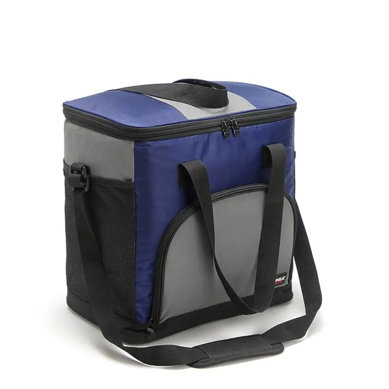 Большая изолированная сумка для пикника 25 л вместительный рюкзак корзина пешего