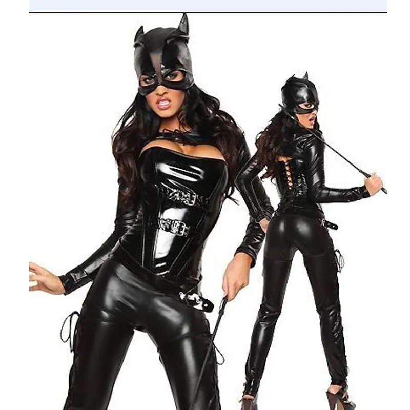 New Sexy Four Pieces Sexy Hot Cat Costume, Pinkyee Women Sexy Black Lace Up Catwomen Costume
New Sexy Four Pieces Sexy Hot Cat Costume, Pinkyee Women Sexy Black Lace Up Catwomen Costume