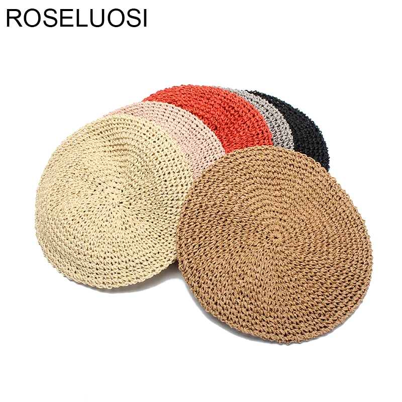 Женский берет ROSELUOSI, шапка, новинка 2018, однотонный берет, Кепка из бумаги ручной вязки, летние шапки, женский берет
Женский берет ROSELUOSI, шапка, новинка 2018, однотонный берет, Кепка из бумаги ручной вязки, летние шапки, женский берет