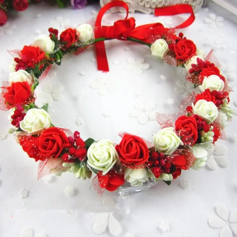 New Colorful Double Layer Flower Headband Garland Women Girl Floral Wreath Hairband Headdress Halloween Party Favor Gift
New Colorful Double Layer Flower Headband Garland Women Girl Floral Wreath Hairband Headdress Halloween Party Favor Gift