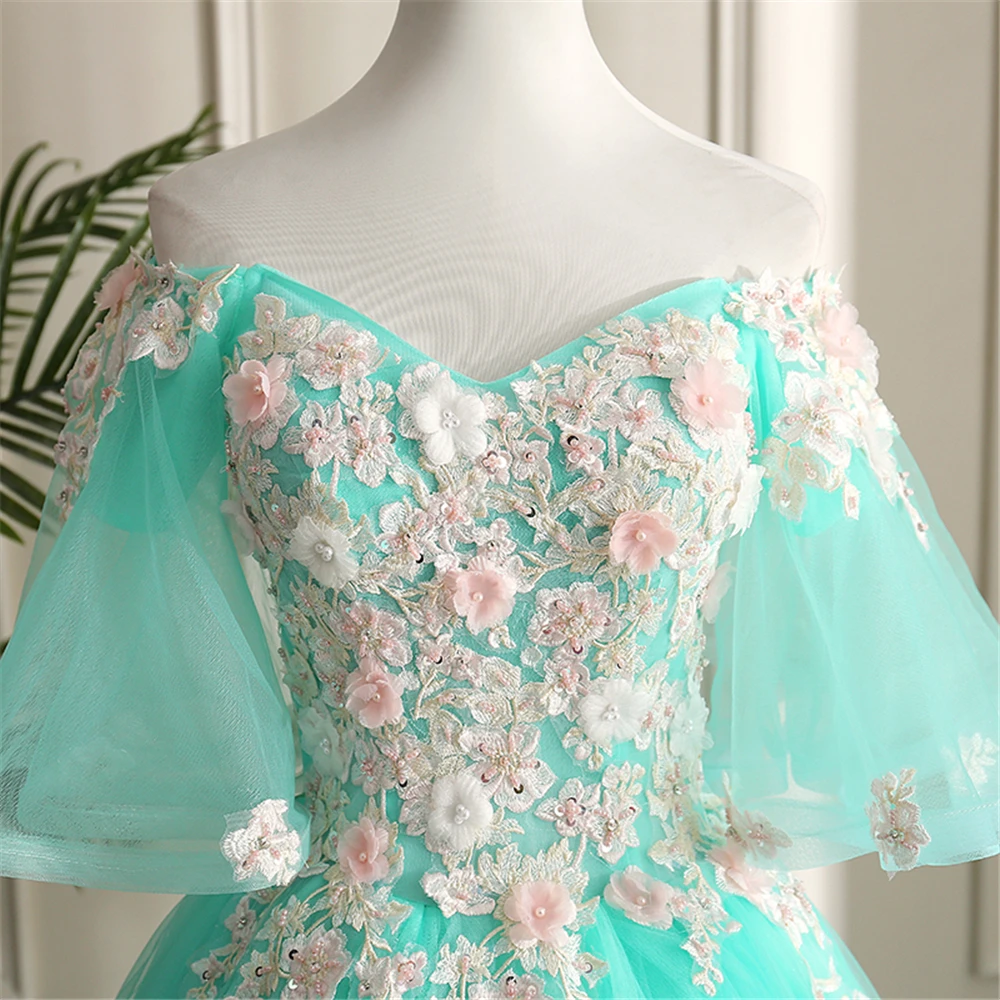 Ball Gown Organza Flowers Lace-Up Appliques Beading Tulle Backless quinceanera Vestidos 15 Vestido vestidos de quinceanera 2019
Ball Gown Organza Flowers Lace-Up Appliques Beading Tulle Backless quinceanera Vestidos 15 Vestido vestidos de quinceanera 2019