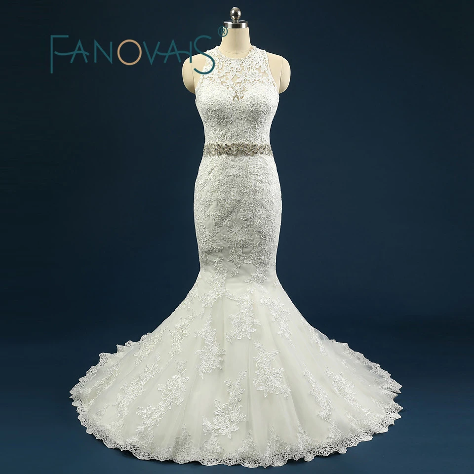 Real Photo Tulle Lace Mermaid Wedding Dress With Beaded Sash Vintage Lace Applique Cheap Prices abito da sposa rosa
Real Photo Tulle Lace Mermaid Wedding Dress With Beaded Sash Vintage Lace Applique Cheap Prices abito da sposa rosa