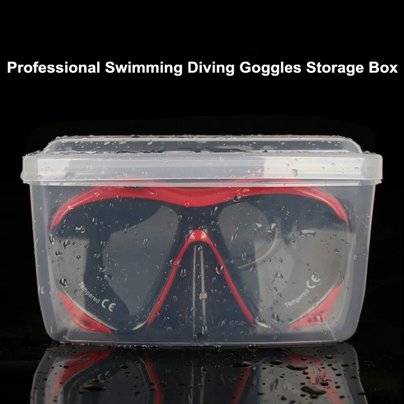COPOZZ прозрачные плавательные очки для дайвинга коробка хранения ПП плавания