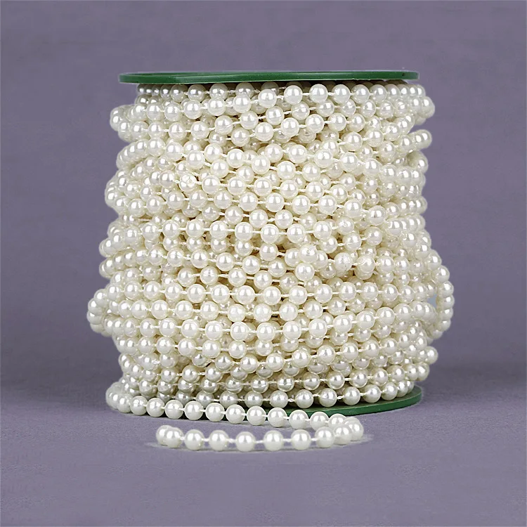 25M 6mm Fishing Line Artificial Pearls Beads Chain trim Garland For Jewelry Wedding Bridal Bouquet Flower Decoration
25M 6mm Fishing Line Artificial Pearls Beads Chain trim Garland For Jewelry Wedding Bridal Bouquet Flower Decoration