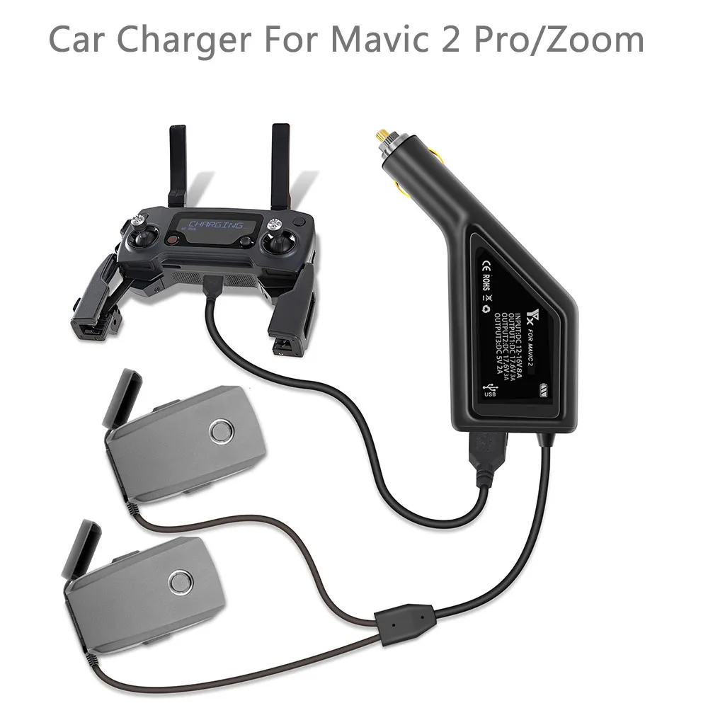 3-in-1 Car Charger For DJI Mavic 2 Pro Zoom Battery Remote Control Car Outdoor Charger with USB Port Drone Accessories 2 in
3-in-1 Car Charger For DJI Mavic 2 Pro Zoom Battery Remote Control Car Outdoor Charger with USB Port Drone Accessories 2 in