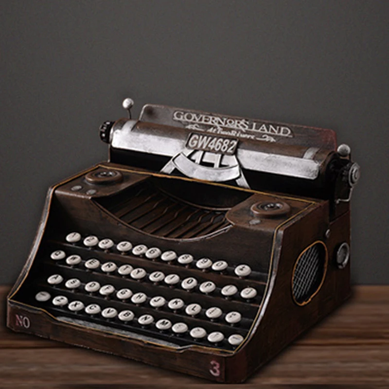 American retro typewriter decoration creative cafe bar decor accessories Home Furnishing iron crafts
American retro typewriter decoration creative cafe bar decor accessories Home Furnishing iron crafts
