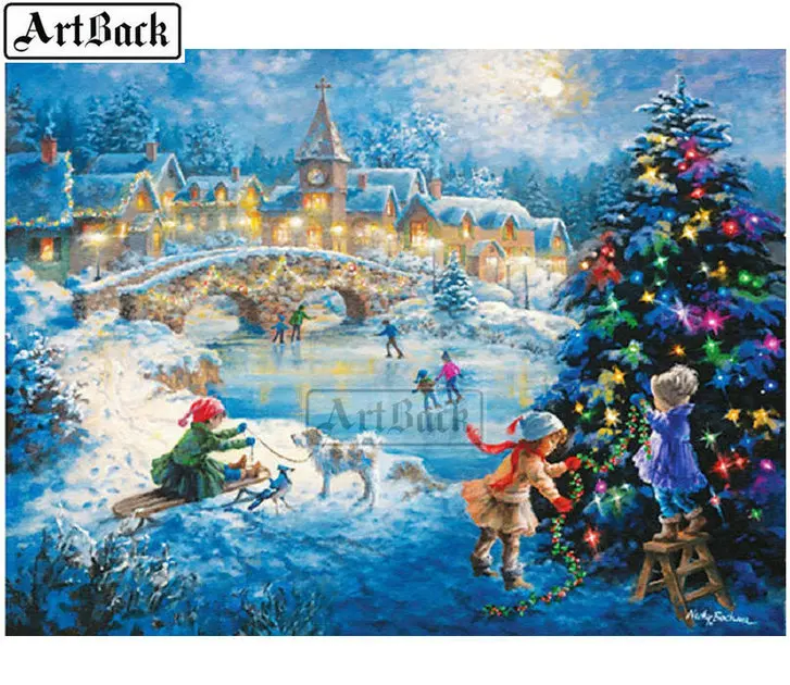 New 5d diy diamond painting christmas village castle kids 3D diamond embroidery full square / round drill rhinestone mosaic
New 5d diy diamond painting christmas village castle kids 3D diamond embroidery full square / round drill rhinestone mosaic