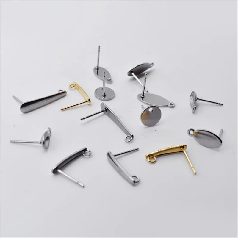 30pcs/lot earring settings Stainless Steel Earring base Earrings Hook clasps Base Simple Stud Earrings Fit DIY jewelry findings
30pcs/lot earring settings Stainless Steel Earring base Earrings Hook clasps Base Simple Stud Earrings Fit DIY jewelry findings
