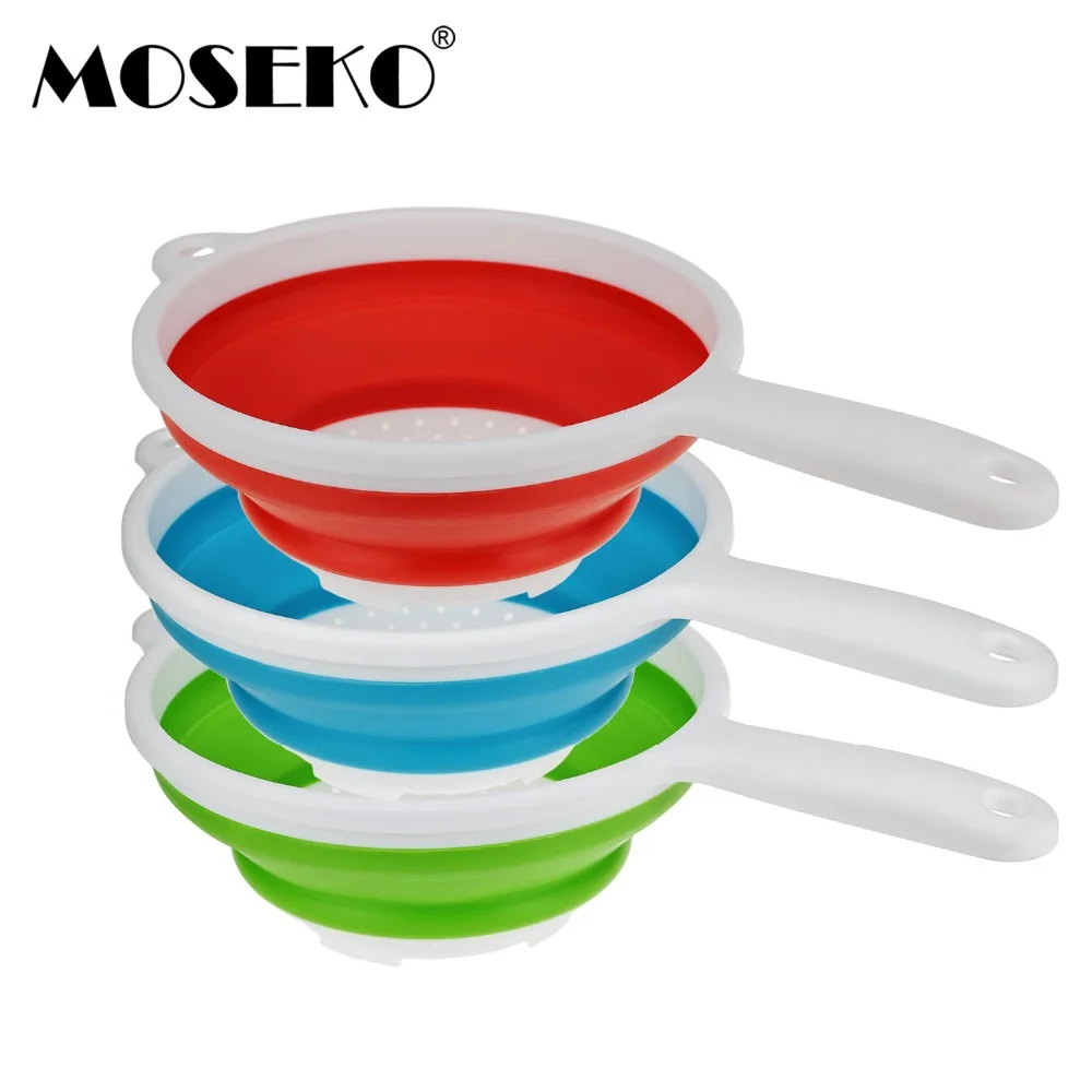 Складной силиконовый дуршлаг MOSEKO, корзина для мытья фруктов и овощей, складной фильтр с ручкой, кухонные принадлежности
Складной силиконовый дуршлаг MOSEKO, корзина для мытья фруктов и овощей, складной фильтр с ручкой, кухонные принадлежности