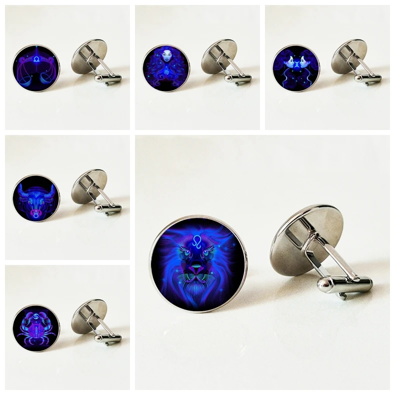 Zodiac Glass Cufflinks 12 Constellation Leo Virgo Libra Scorpio Sagittarius High Quality Cufflinks Birthday Gift
Zodiac Glass Cufflinks 12 Constellation Leo Virgo Libra Scorpio Sagittarius High Quality Cufflinks Birthday Gift