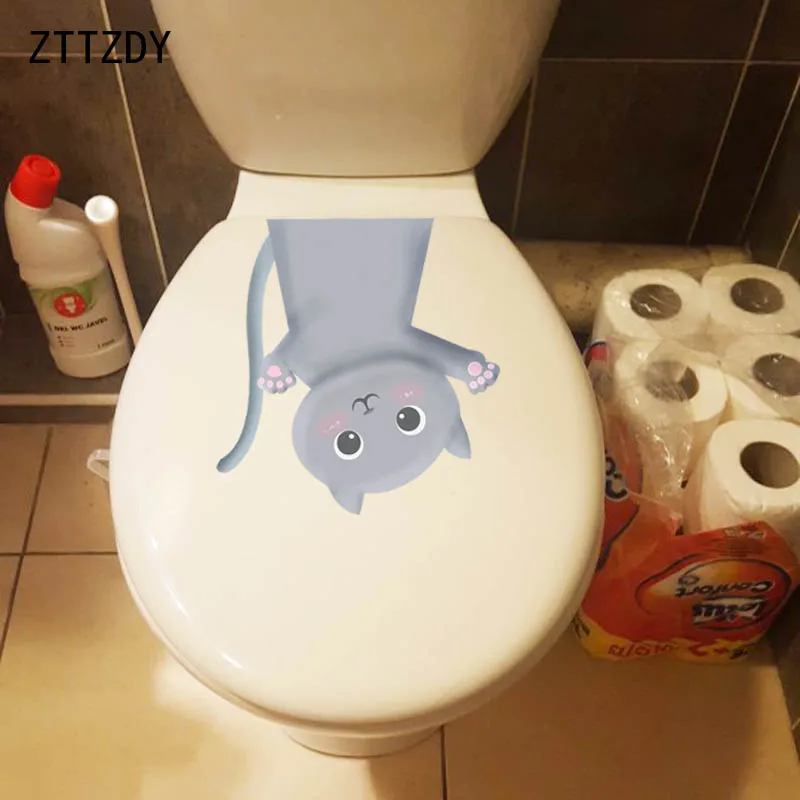 ZTTZDY 19.5*20.4CM Cute Grey Cat Toilet Sticker Funny Home Decor Wall Decals T2-0013
ZTTZDY 19.5*20.4CM Cute Grey Cat Toilet Sticker Funny Home Decor Wall Decals T2-0013