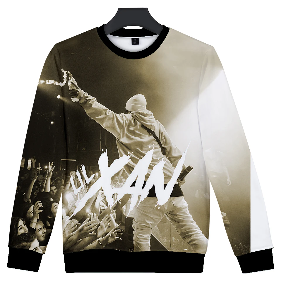 Lil Xan Xanarchy свитшоты Осень Хип хоп худи пуловер Харадзюку крутые модные уличные