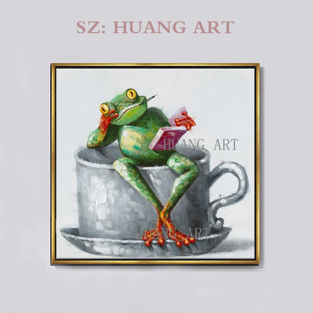 Professional Artist Hand-painted High Quality Funny Frog Oil Painting on Canvas Modern Animal Oil Painting for Wall Decoration
Professional Artist Hand-painted High Quality Funny Frog Oil Painting on Canvas Modern Animal Oil Painting for Wall Decoration