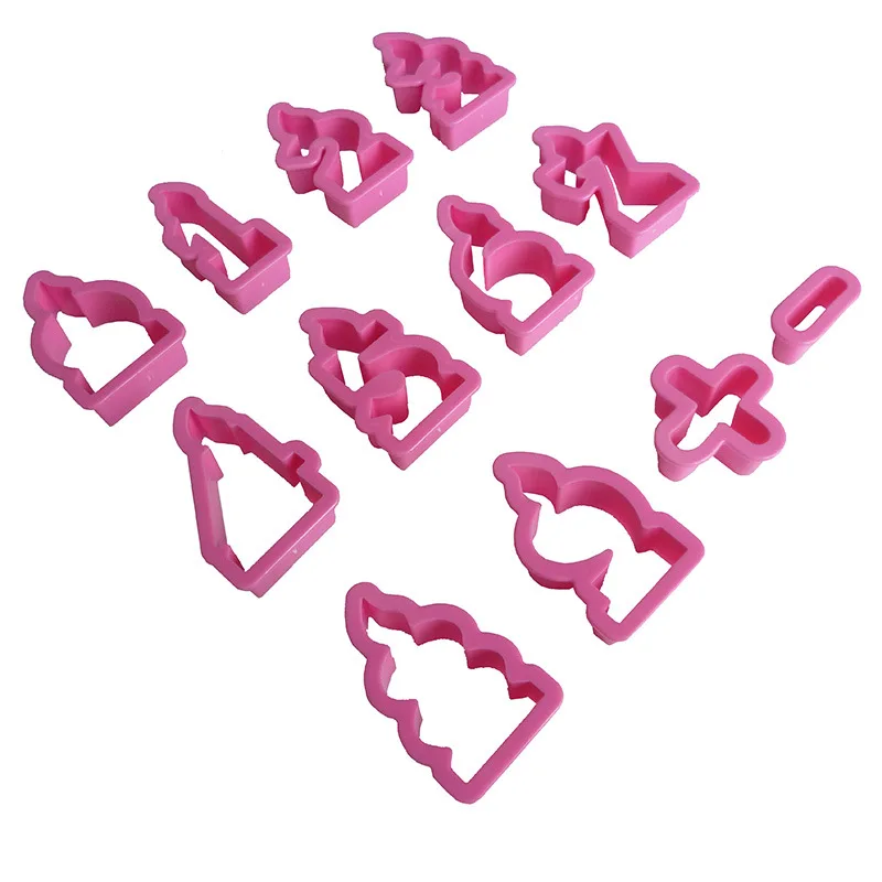 12pcs Digital Number Candle Birthday Biscuit Cookie Cutter Cake Mold Fondant Printing Mold 12 Sets of New Cake Baking
12pcs Digital Number Candle Birthday Biscuit Cookie Cutter Cake Mold Fondant Printing Mold 12 Sets of New Cake Baking