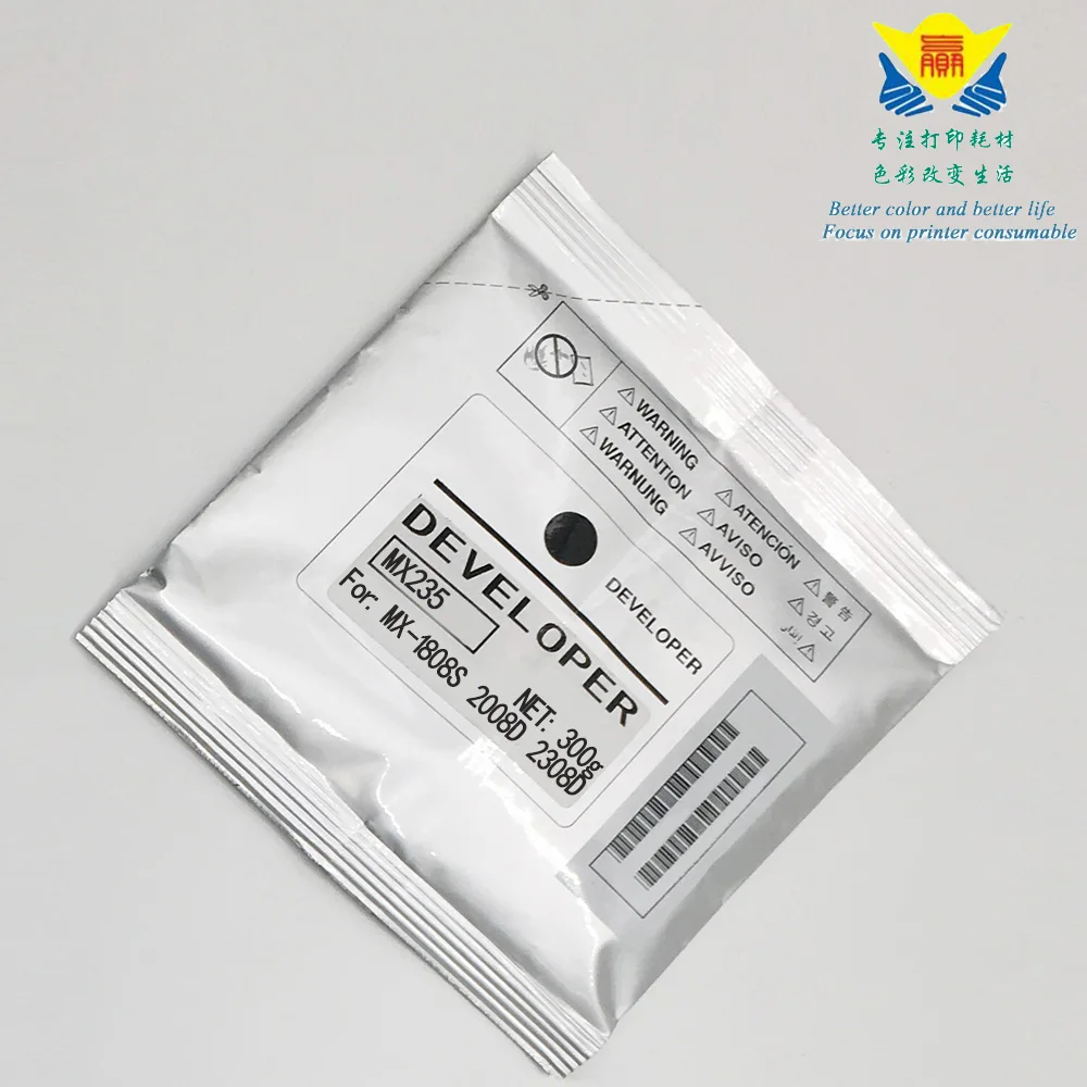 JIANYINGCHEN Compatible black Developer powder for sharps MX235CV MX1808S 2008D 2308D laser printer 300g per bag
JIANYINGCHEN Compatible black Developer powder for sharps MX235CV MX1808S 2008D 2308D laser printer 300g per bag