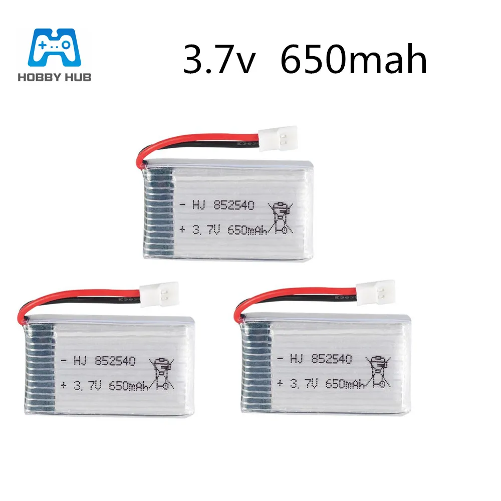 3/4/5x3,7 V 650mAh литий-полимерный аккумулятор для SYMA X5C X5C-1X5 H5C X5SW M68 HQ-905 K60 Quadcopter 852540
3/4/5x3,7 V 650mAh литий-полимерный аккумулятор для SYMA X5C X5C-1X5 H5C X5SW M68 HQ-905 K60 Quadcopter 852540