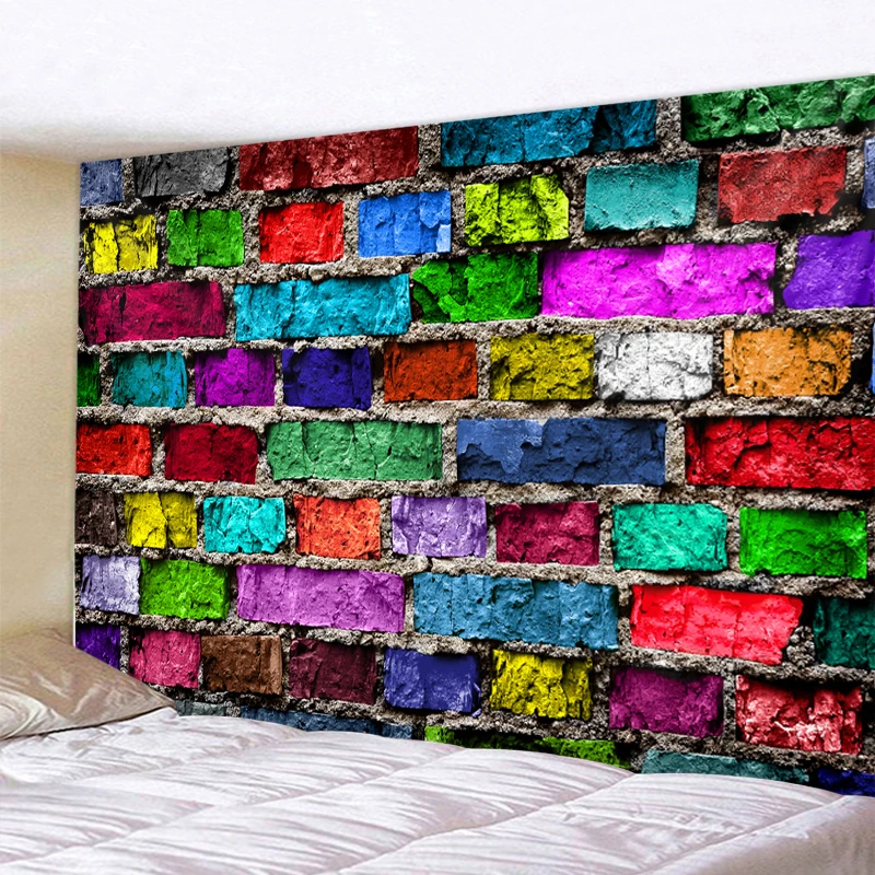 Colored Brick Wall Printed Tapestry Wall Hanging Large Size Wall Tapestry Cheap Hippie Boho Wall Tapestries Mandala Fabric
Colored Brick Wall Printed Tapestry Wall Hanging Large Size Wall Tapestry Cheap Hippie Boho Wall Tapestries Mandala Fabric