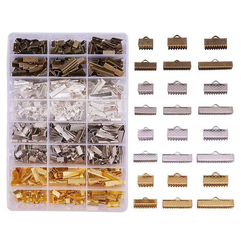 680 PCS 6 Size 4 Color Ribbon Ends Bracelet Bookmark Pinch Crimp Clamp End Findings Cord Ends Fasteners Clasp Crimp Ends Jewel
680 PCS 6 Size 4 Color Ribbon Ends Bracelet Bookmark Pinch Crimp Clamp End Findings Cord Ends Fasteners Clasp Crimp Ends Jewel