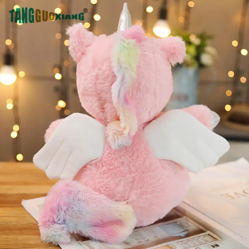 25cm cute Plush toys Unicorn with Angel wings Soft Stuffed Animals Doll 100% Cotton Christmas Kids baby girl Gift
25cm cute Plush toys Unicorn with Angel wings Soft Stuffed Animals Doll 100% Cotton Christmas Kids baby girl Gift