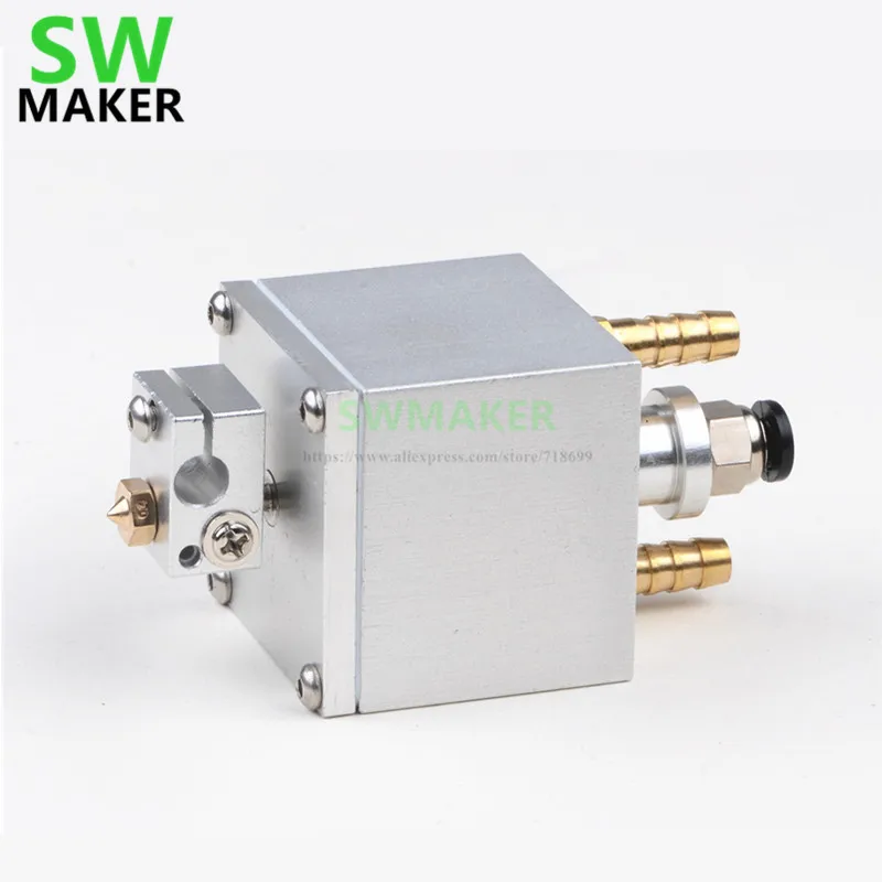 Экструдер hotend V6, с водяным охлаждением, с одной головкой, комплект hotend 1,75 мм, запчасти для 3D-принтера Reprap Prusa i3
Экструдер hotend V6, с водяным охлаждением, с одной головкой, комплект hotend 1,75 мм, запчасти для 3D-принтера Reprap Prusa i3