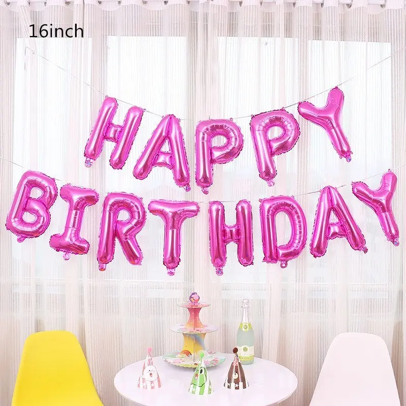 1set 16 inch Happy Birthday Foil Balloons Baby Boy Girl First Birthday 1st One Party Decoration Garland Kids Adult Unicorn
1set 16 inch Happy Birthday Foil Balloons Baby Boy Girl First Birthday 1st One Party Decoration Garland Kids Adult Unicorn