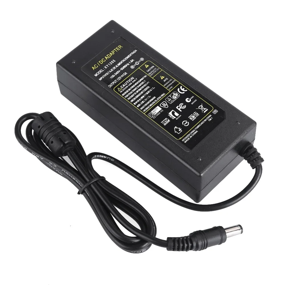 EU/US/UK/AU Plug LED Lighting Transformer 12V 5A AC100-240V Power Supply Charger for 3528 5050 LED Strip Light
EU/US/UK/AU Plug LED Lighting Transformer 12V 5A AC100-240V Power Supply Charger for 3528 5050 LED Strip Light