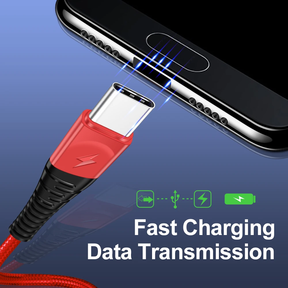 ROMICHW Micro USB Cable Type C Fast Charging For Samsung Xiaomi Huawei Data Transfer Decive | Мобильные телефоны и