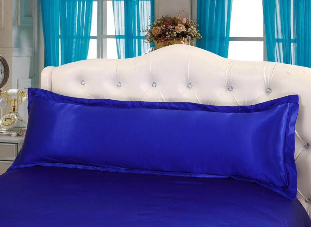 High-end brand Sapphire blue silk/ satin Long pillowcase pillowcases pillowslip pillow sack Luxury King size Double Pillow Case
High-end brand Sapphire blue silk/ satin Long pillowcase pillowcases pillowslip pillow sack Luxury King size Double Pillow Case
