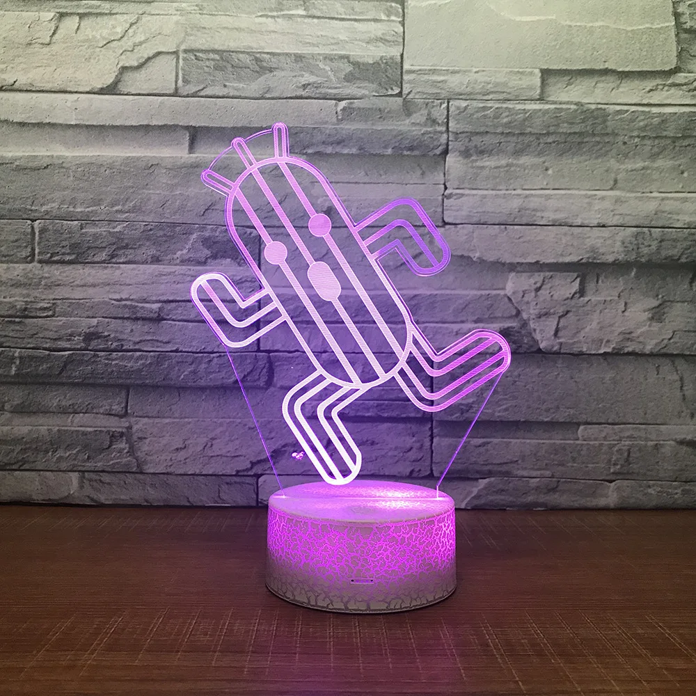 Cactus 3D LED RGB Night Light 7 Color Change Desk Light Action Figures 121 Boys Girls Christmas Toys
Cactus 3D LED RGB Night Light 7 Color Change Desk Light Action Figures 121 Boys Girls Christmas Toys