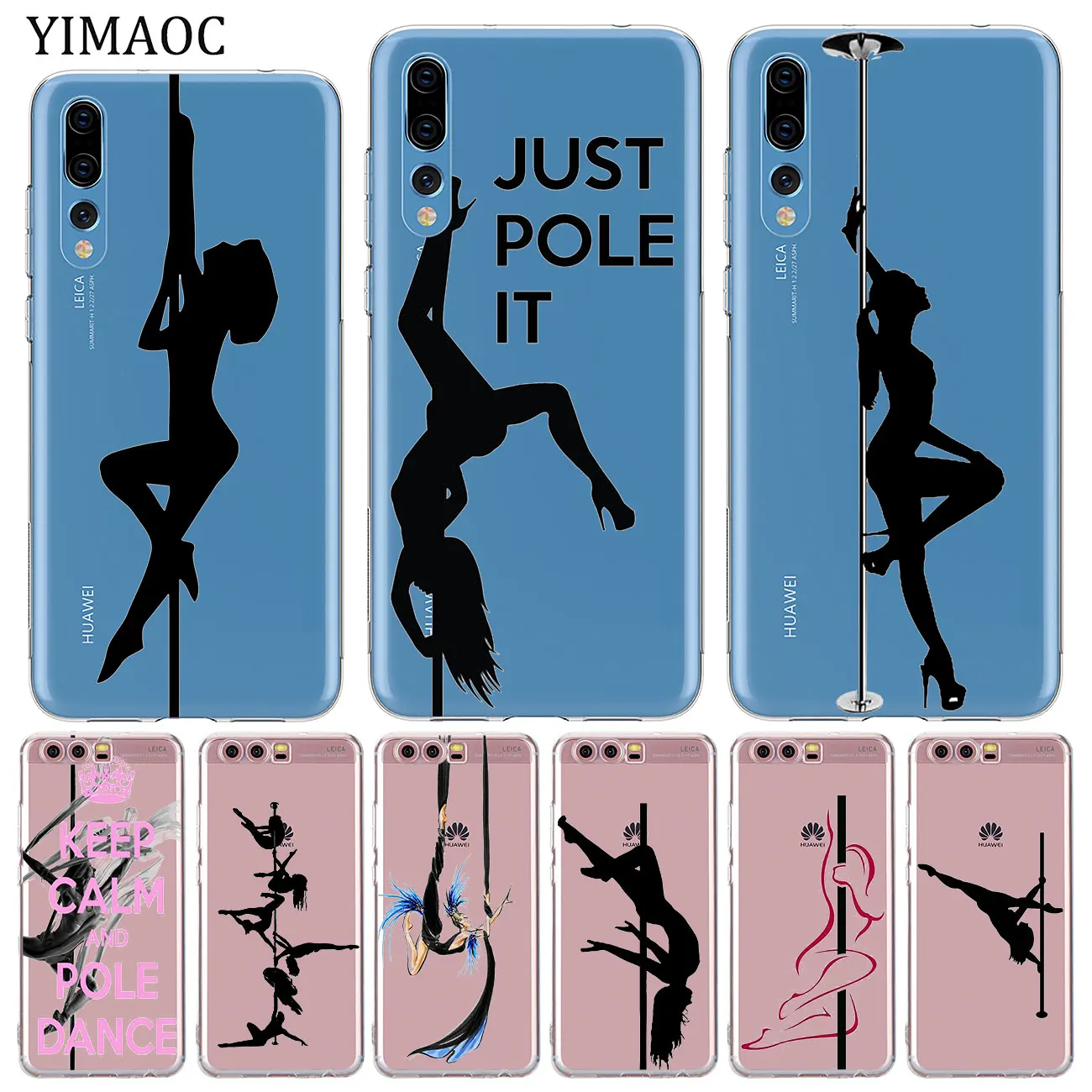 Мягкий силиконовый чехол YIMAOC для занятий танцами на шесте и фитнесом Huawei P30 P20 Pro P10