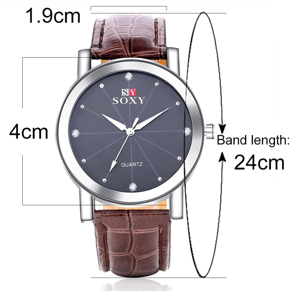 SOXY Mens Top Brand Luxury Watches Leather Strap Watch Men Business Quartz Watch Sports Wristwatch Clock relogio masculino
SOXY Mens Top Brand Luxury Watches Leather Strap Watch Men Business Quartz Watch Sports Wristwatch Clock relogio masculino