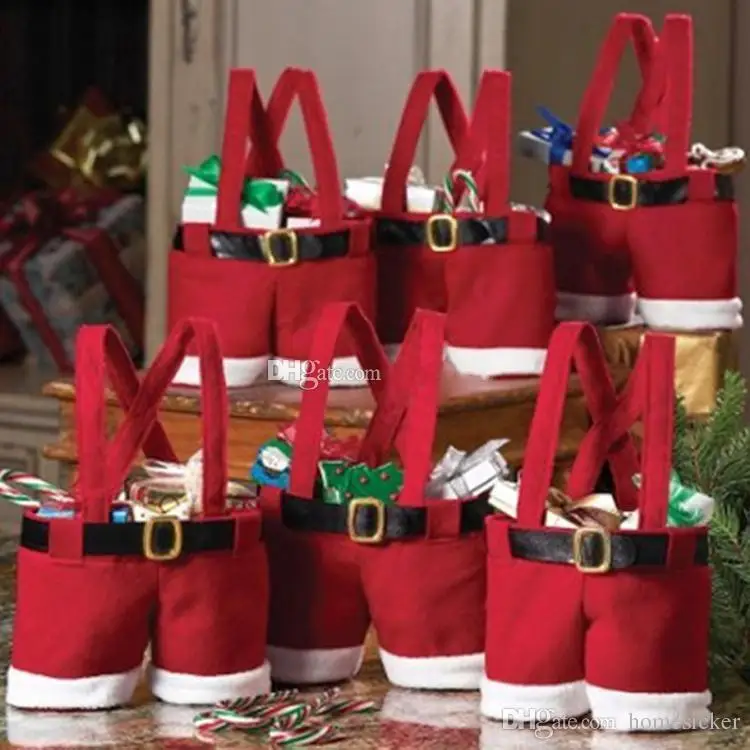 Christmas New Santa Pants Design Treat Candy Bags Wedding Xmas New Year Gift Bags Chirstmas Decorations Santa Bag Ornaments 20cm
Christmas New Santa Pants Design Treat Candy Bags Wedding Xmas New Year Gift Bags Chirstmas Decorations Santa Bag Ornaments 20cm