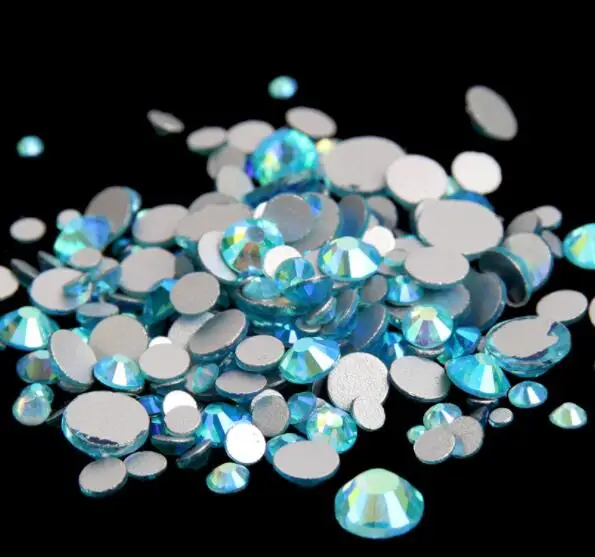 Aquamarine AB ss3,ss4,ss5,ss6,ss8,ss10,ss12,ss16,ss20,ss30 Flat Back Crystal Non Hotfix Nail Art Glue On Rhinestones
Aquamarine AB ss3,ss4,ss5,ss6,ss8,ss10,ss12,ss16,ss20,ss30 Flat Back Crystal Non Hotfix Nail Art Glue On Rhinestones