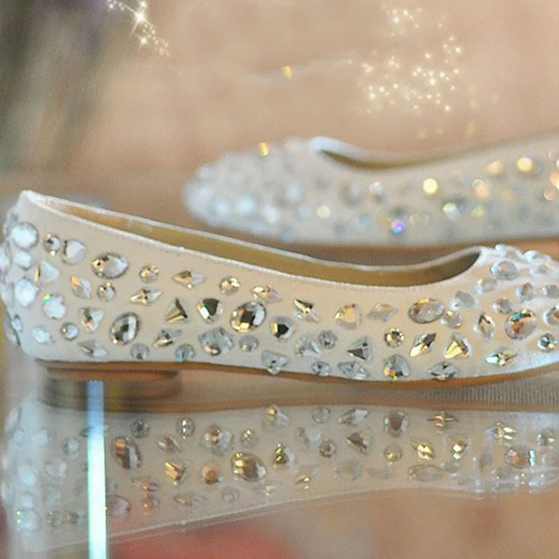 Dazzing Wedding Dress Shoes Fashion Flat Heel Bridal Formal Dress ShoesGlitter Dancing Party Prom Pageant Event Shoes
Dazzing Wedding Dress Shoes Fashion Flat Heel Bridal Formal Dress ShoesGlitter Dancing Party Prom Pageant Event Shoes