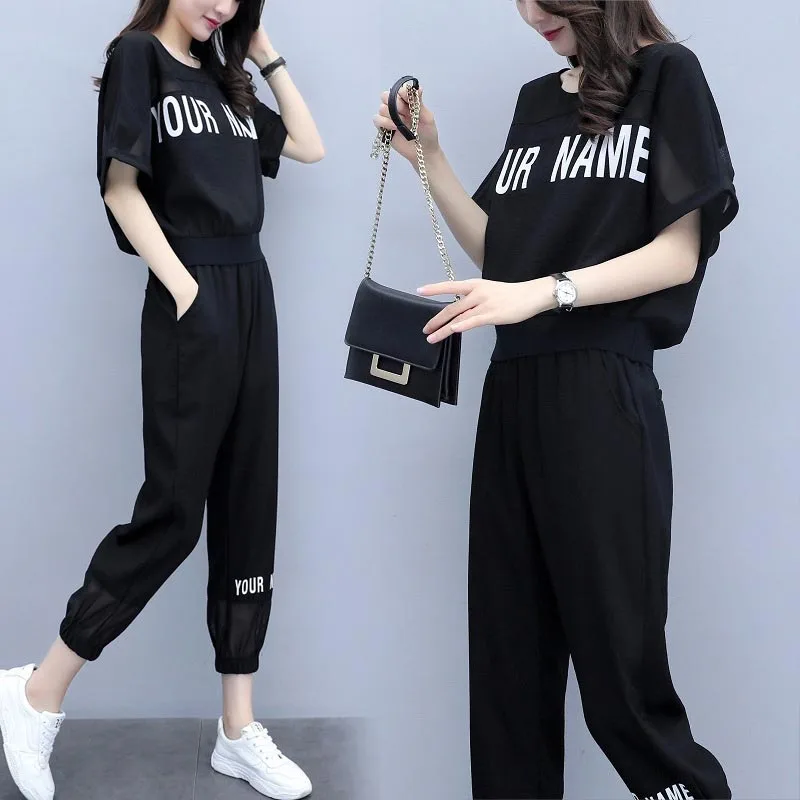 women clothes 2019 crop top summer clothes for ladies tracksuits two piece set top and pants Nine-point pants clothing sets
women clothes 2019 crop top summer clothes for ladies tracksuits two piece set top and pants Nine-point pants clothing sets