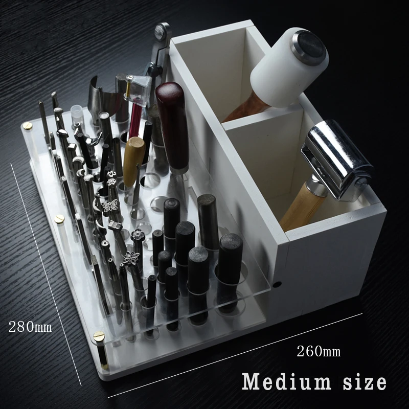 Wood Plastic Leather Craft Tools Holder Rack Stand Leather Stamp Tools Storage Box Organizer , Handmade Bag Punch Tools Holder
Wood Plastic Leather Craft Tools Holder Rack Stand Leather Stamp Tools Storage Box Organizer , Handmade Bag Punch Tools Holder