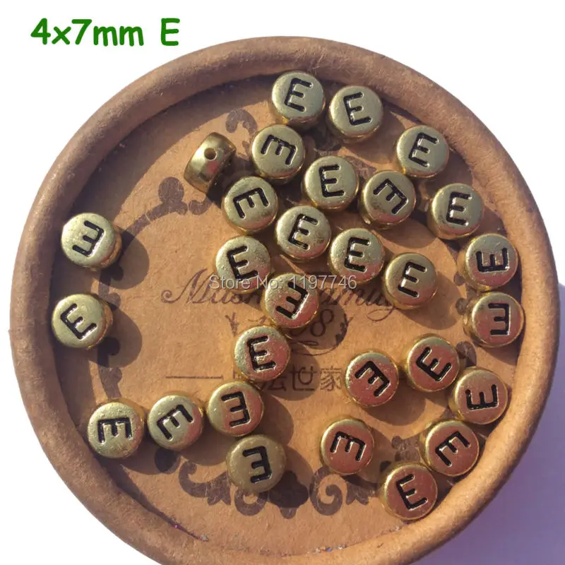 Gold Letter Beads Acrylic Flat Round Alphabe Bead 4*7mm diy Bracelet For Women Kids Handmade Accessories Jewelry Making 100pcs
Gold Letter Beads Acrylic Flat Round Alphabe Bead 4*7mm diy Bracelet For Women Kids Handmade Accessories Jewelry Making 100pcs