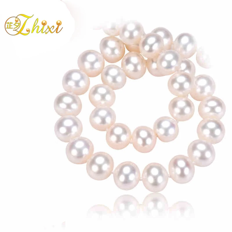 ZHIXI Natural Pearl Necklace 8-9mm Round Freshwater Pearl Chokers Necklace White Fine Jewelry Anniversary Gift For Women T05
ZHIXI Natural Pearl Necklace 8-9mm Round Freshwater Pearl Chokers Necklace White Fine Jewelry Anniversary Gift For Women T05