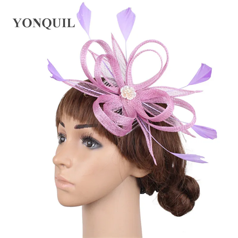 Charming Elegant Ladies Sinamay Party Fascinators Occasion Headwear Women Wedding Headbands Cocktail Hair Accessories TMYQ096
Charming Elegant Ladies Sinamay Party Fascinators Occasion Headwear Women Wedding Headbands Cocktail Hair Accessories TMYQ096