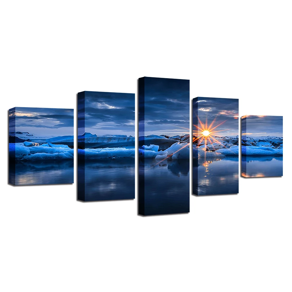 Modular Canvas Picture 5 Pieces Glaciers And Lakes Sunshine Landscape Poster Painting Modern Printing Decor Living Room Wall Art
Modular Canvas Picture 5 Pieces Glaciers And Lakes Sunshine Landscape Poster Painting Modern Printing Decor Living Room Wall Art