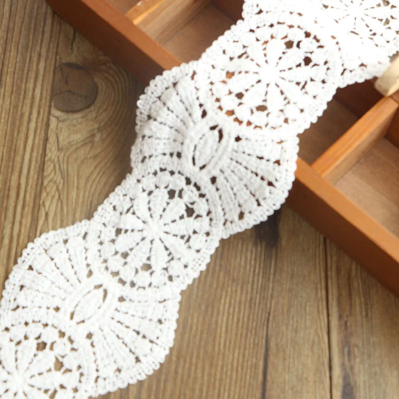 2 Yards9cm white embroidered Cotton lace Sewing Accessories craft Handmade for clothing bag wedding Decoration
2 Yards9cm white embroidered Cotton lace Sewing Accessories craft Handmade for clothing bag wedding Decoration