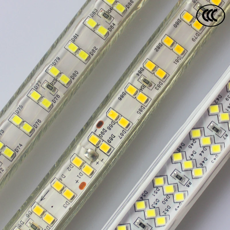 Cool White / Warm White 110V 120V High Power SMD2835 LED Strip Light Flexible Waterproof Double Row LED Strip 2835 180leds/M
Cool White / Warm White 110V 120V High Power SMD2835 LED Strip Light Flexible Waterproof Double Row LED Strip 2835 180leds/M