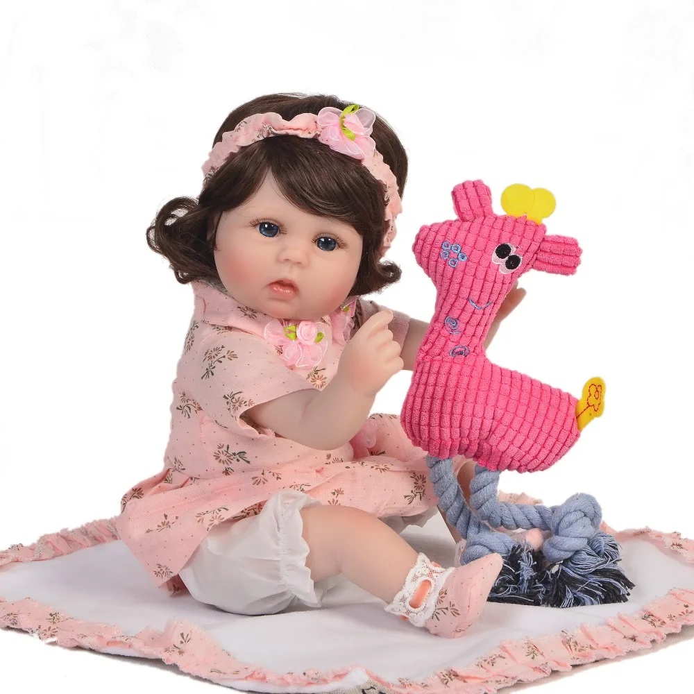 Silicone reborn baby dolls wholesale18"43cm real baby curly girl newborn dolls gift alive Bebes reborn bonecas
Silicone reborn baby dolls wholesale18"43cm real baby curly girl newborn dolls gift alive Bebes reborn bonecas