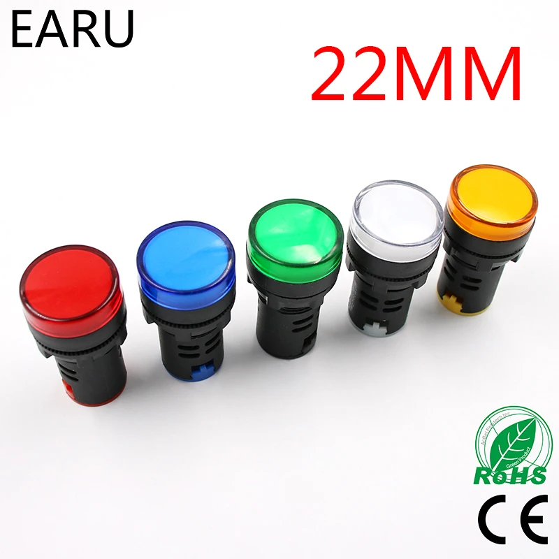 Indicator Signal Lamp Light Waterproof ad16-22ds 22mm AC/DC 12V 24V 110V 220V 380V Red Green Yellow Blue White LED Bulbs 20mA
Indicator Signal Lamp Light Waterproof ad16-22ds 22mm AC/DC 12V 24V 110V 220V 380V Red Green Yellow Blue White LED Bulbs 20mA