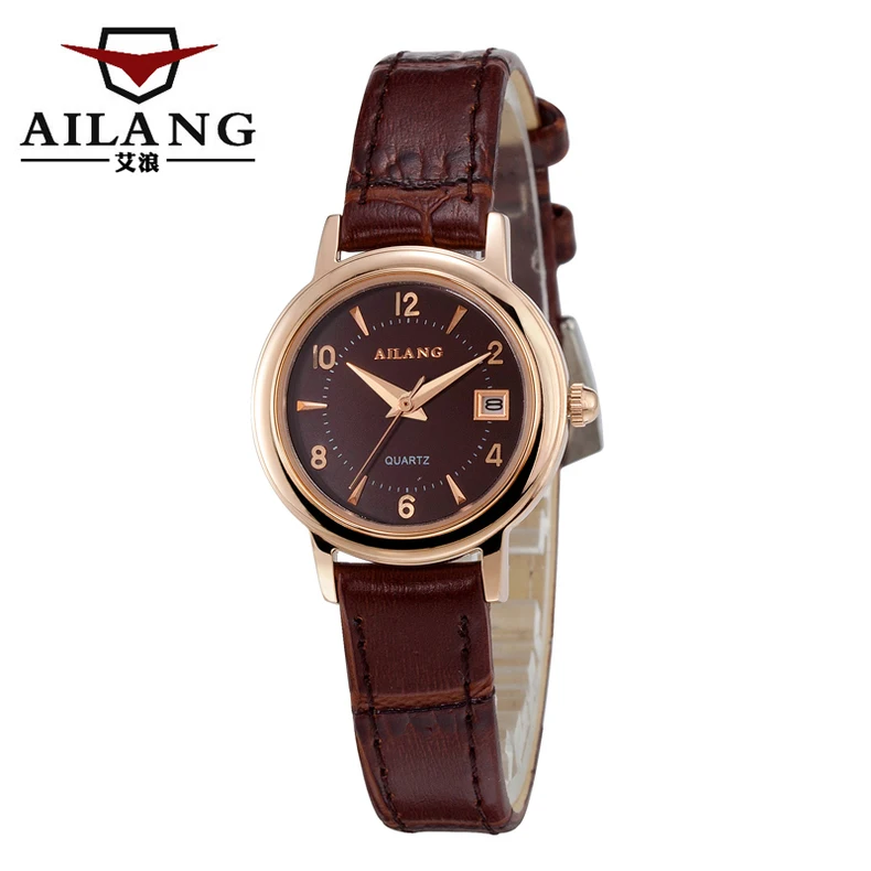 Simple Fashion Couple Brand Real Leather Watches Quartz Men Women Calendar Statement Wrist watch Waterproof Analog Relojes W045