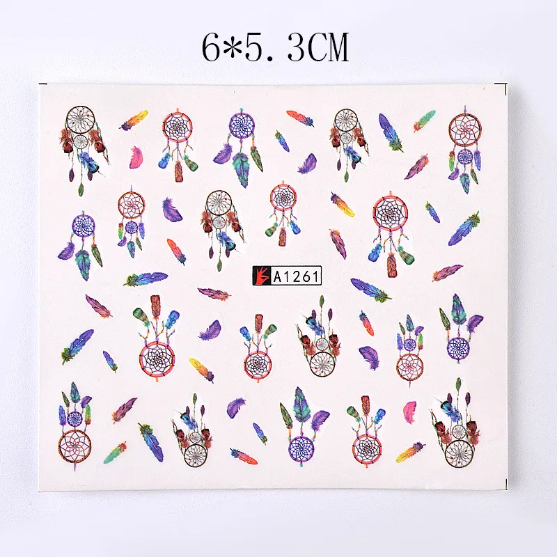 12pcs Water Transfer Dreamcatcher Nail Art Sticker Wrap Set Colorful Wind Chimes/Windmill/Feather Fantasy For DIY Nails
12pcs Water Transfer Dreamcatcher Nail Art Sticker Wrap Set Colorful Wind Chimes/Windmill/Feather Fantasy For DIY Nails