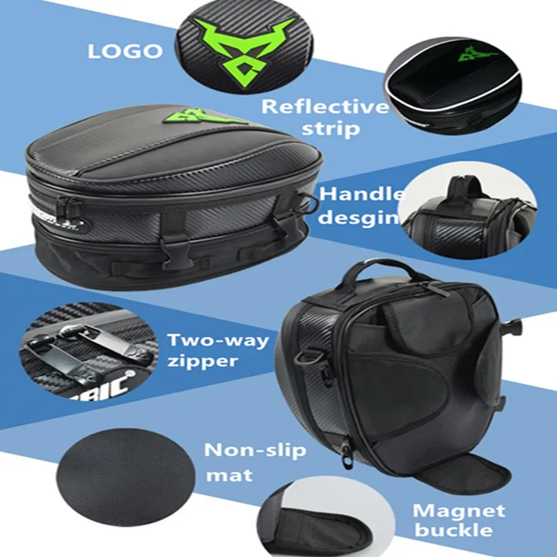 Brand New Waterproof Motorcycle Rear Backpack Reflective Luggage Case Motorbike Oil Tank Bag Mochila Moto Seat Belt Tail Bags
Brand New Waterproof Motorcycle Rear Backpack Reflective Luggage Case Motorbike Oil Tank Bag Mochila Moto Seat Belt Tail Bags