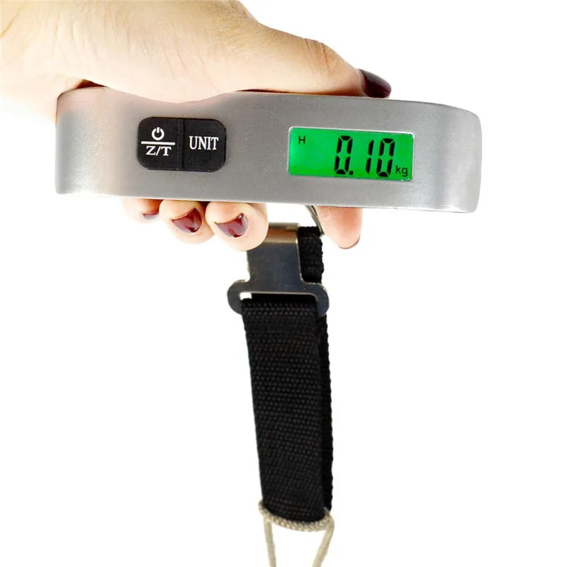 

110 lb/50 kg Portable Hand Held Hook Belt Electronic Scale Digital Travel Suitcase Luggage Hanging Scales Weighing balance