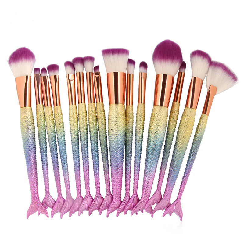 6/10/15pcs Mermaid Makeup Brushes Set Foundation Powder Blending Eyeshadow Contour Concealer Blush Cosmetic Beauty Make Up Kits
6/10/15pcs Mermaid Makeup Brushes Set Foundation Powder Blending Eyeshadow Contour Concealer Blush Cosmetic Beauty Make Up Kits